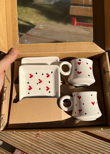 Kiraz Desenli Beyaz Fincan ve Tabağı - Görsel 13