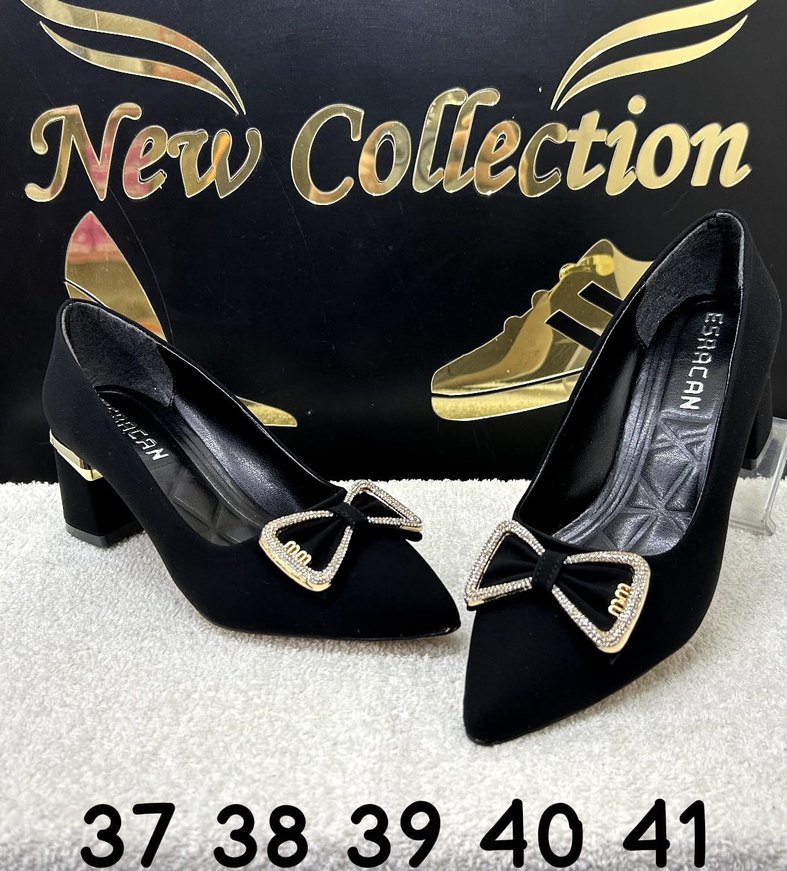 Kadın Beyaz Fiyonklu Yüksek Topuklu Abiye Ayakkabı - Görsel 5