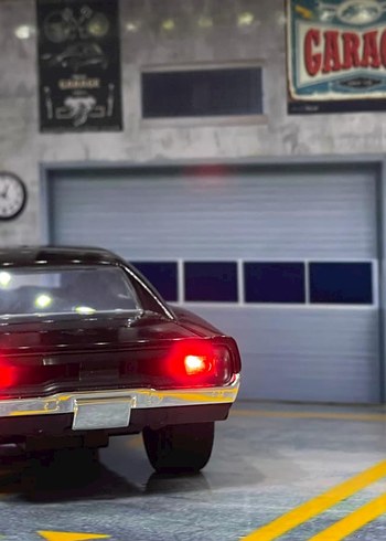 Beyaz Parlak Oyuncak Araba - Görsel 5