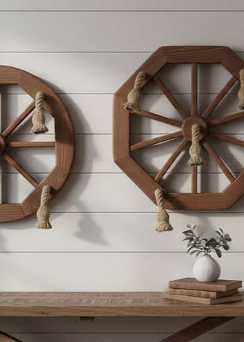 Yeşil Ahşap Halatlı Avize - Görsel 3