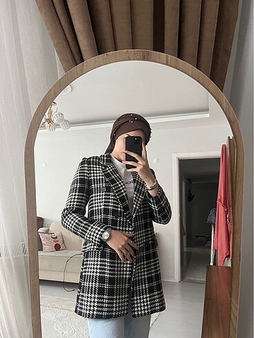Ekose blazer ceket