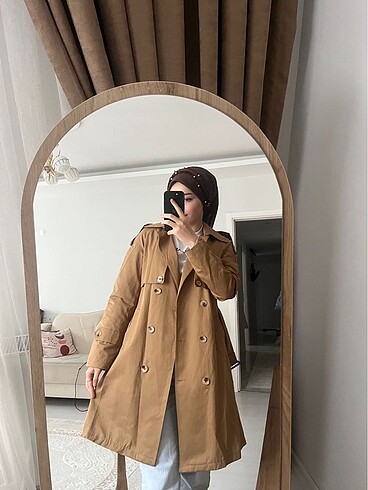 Camel trençkot