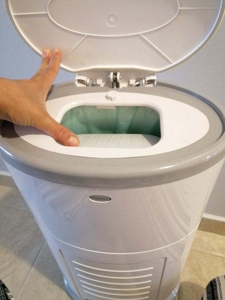 Bebek Bezi Kutusu Pedallı Beyaz - Görsel 3