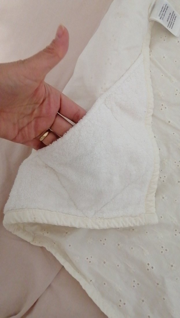 Bebeaulait beyaz Pamuklu Emzirme Örtüsü - Görsel 3