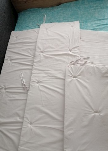 Beyaz Bebek Beşik Yan Koruma - Görsel 5