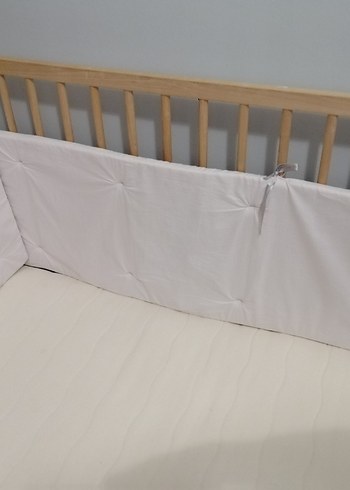 Beyaz Bebek Beşik Yan Koruma - Görsel 3