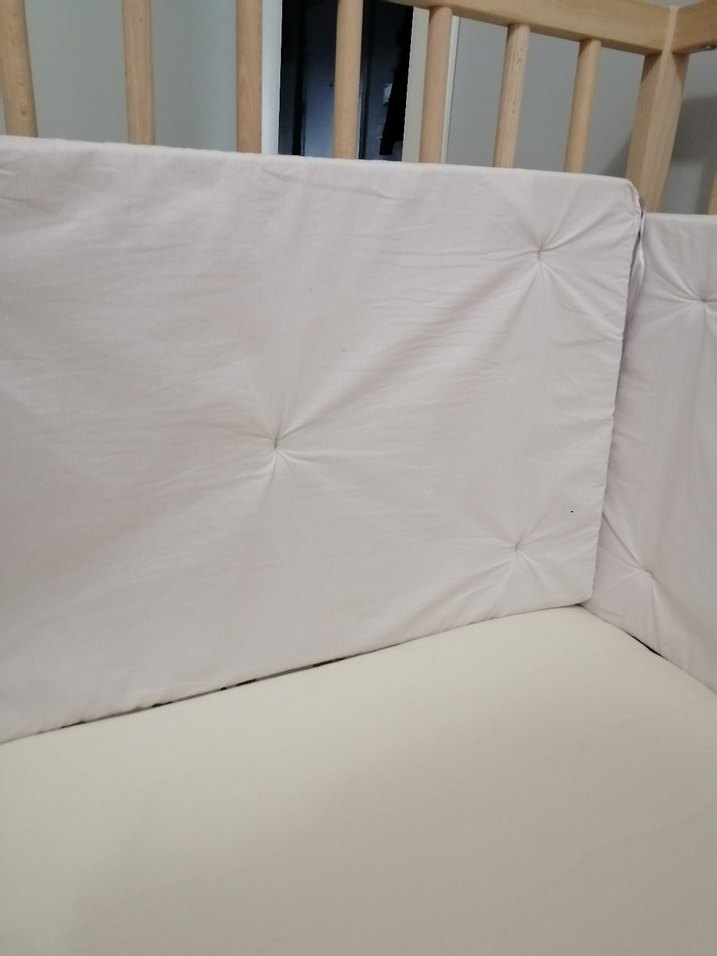 Beyaz Bebek Beşik Yan Koruma - Görsel 4