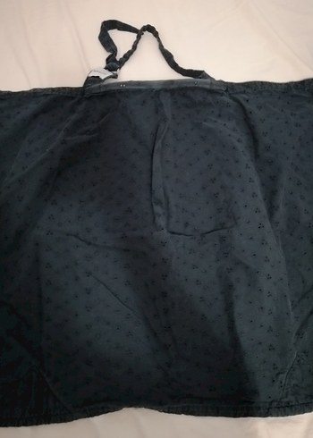 Bebeaulait Siyah Pamuklu Emzirme Örtüsü - Görsel 4