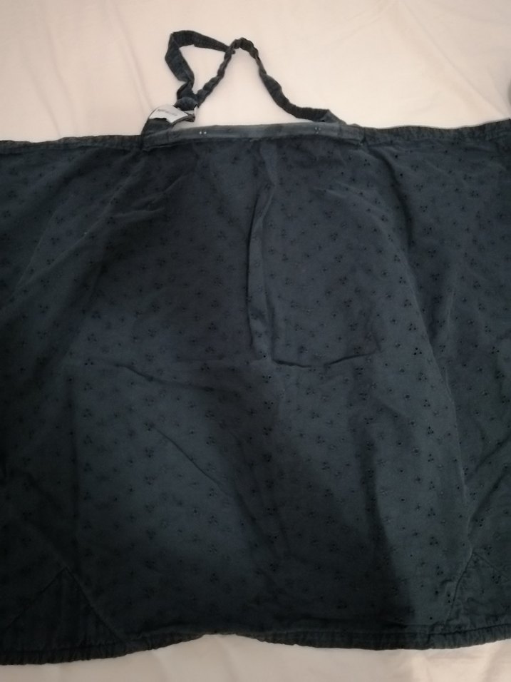 Bebeaulait Siyah Pamuklu Emzirme Örtüsü - Görsel 4