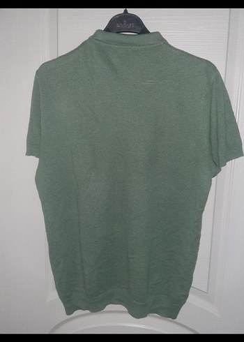 avva yeşil Düğmeli Kısa Kollu Erkek Polo Tişört - Görsel 2