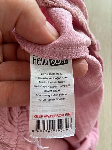3 Ay Beden Hellobaby tulum