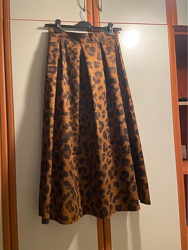 Tesettür etek leoparlı