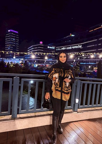 siyah Gold gömlek kaplan baskılı - Görsel 2