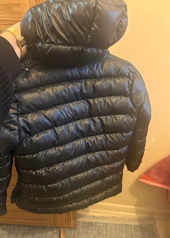 Çocuk Siyah Fermuarlı Mont - Görsel 6