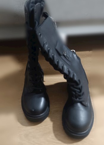 Siyah Goth Stiletto Topuklu Kadın Bot