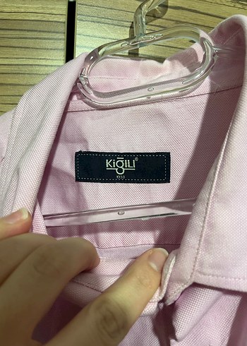 xxl Beden pembe Renk Uzun Kollu Pembe Keten Erkek Gömlek