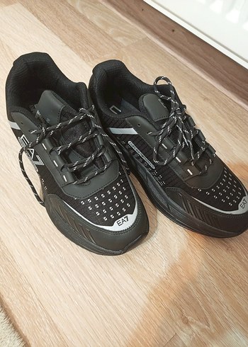 Siyah EA7 Erkek Spor Ayakkabı - Görsel 2