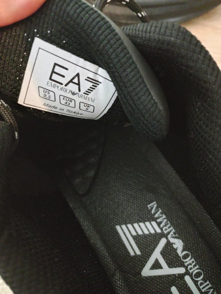 Siyah EA7 Erkek Spor Ayakkabı - Görsel 3