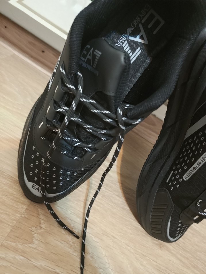 Siyah EA7 Erkek Spor Ayakkabı - Görsel 5