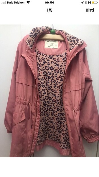 LC Waikiki 7/8 yaş mevsimlik kız çocuk mont
