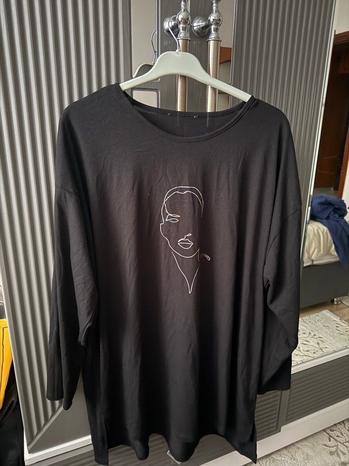 Siyah Baskılı Salaş - Görsel 2