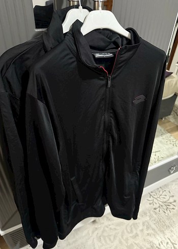 Erkek Siyah Fermuarlı Yüksek Yakalı Sweatshirt - Görsel 2