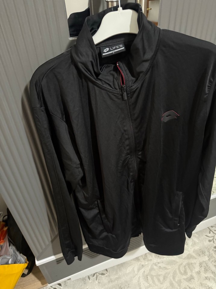 Erkek Siyah Fermuarlı Yüksek Yakalı Sweatshirt - Görsel 3