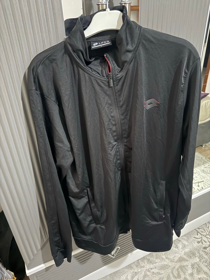 Erkek Siyah Fermuarlı Yüksek Yakalı Sweatshirt - Görsel 4