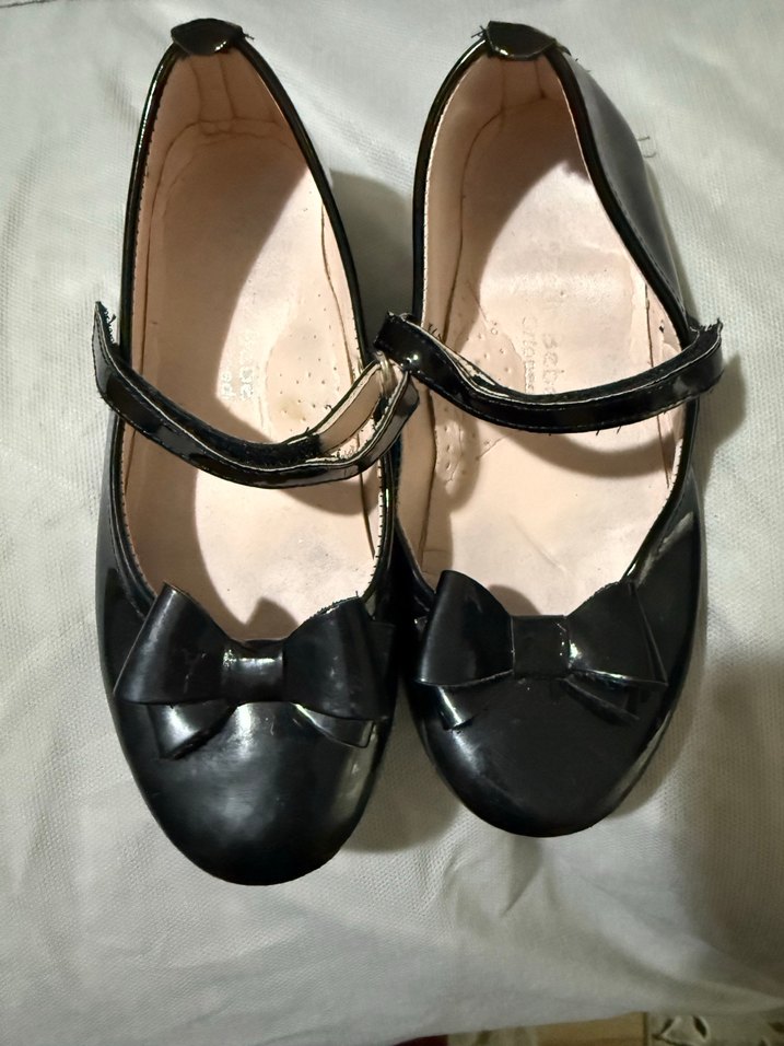 Kız Çocuk Siyah Rugan Tokalı Babet - Görsel 3