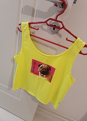 Ltb sarı crop bluz