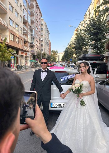 s Beden Modern Klasik Beyaz A Kesim Gelinlik