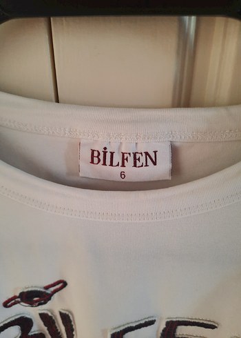 12-13 Yaş Beden BILFEN KOLEJI Baskılı Beyaz unisex Tişört