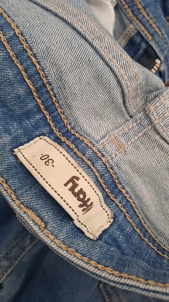 30 Beden İspanyol paça kot pantalon