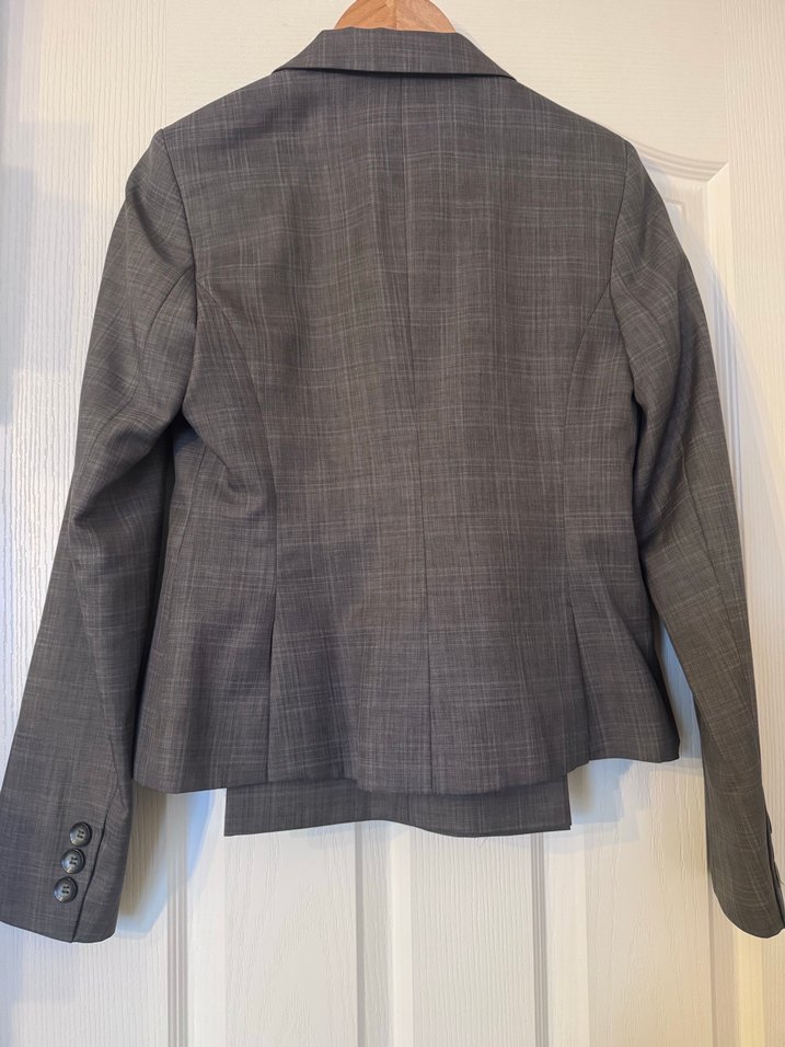 Gri Düğmeli Kadın Takım - Görsel 3