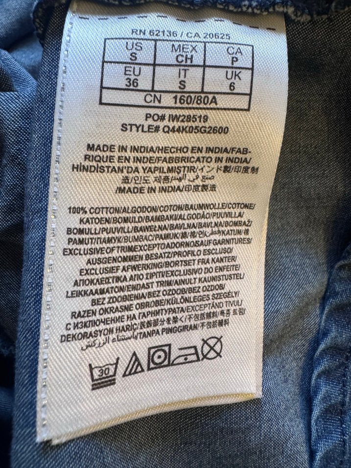 Kemerli Lacivert Denim Midi Elbise - Görsel 5