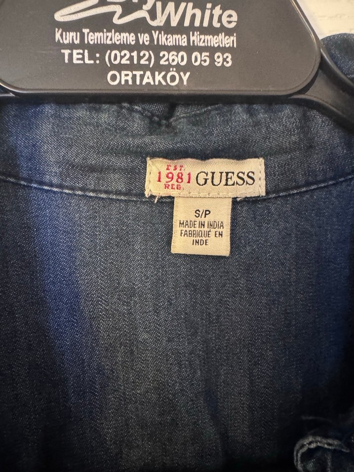 Kemerli Lacivert Denim Midi Elbise - Görsel 3