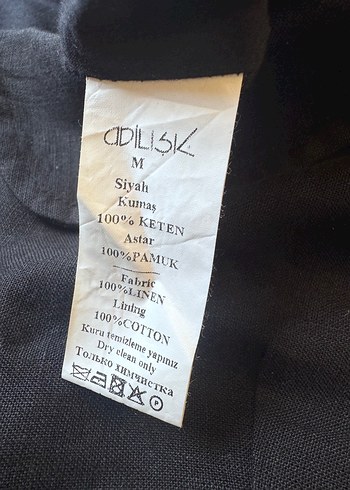 Kısa Kollu Siyah Keten Blazer Ceket ve Pantolon Takım - Görsel 4