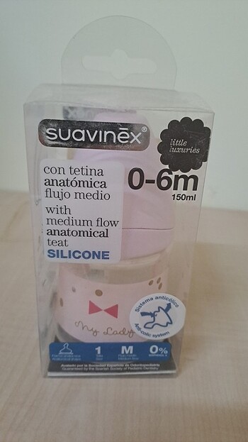 Suavinex Geniş Ağız Biberon 150 Ml Ortodontik Silikon Uç p-6m 