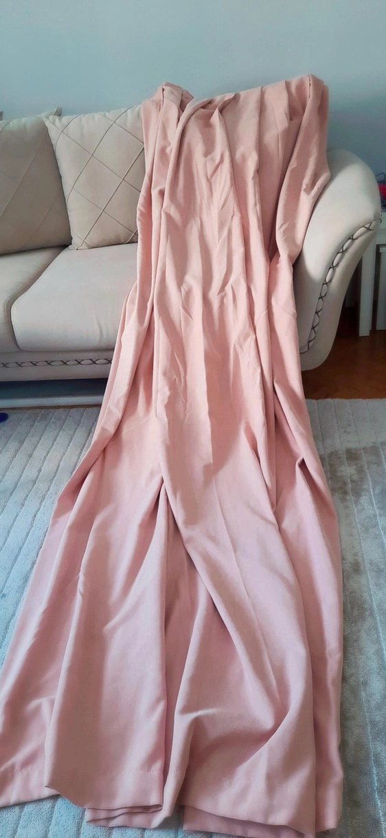 Pastel pembe fon perde - Görsel 3