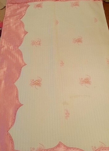 çeyizlik taşlı dantelli pikolu pike takımı - Görsel 7