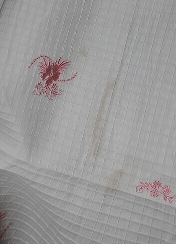 çeyizlik taşlı dantelli pikolu pike takımı - Görsel 10