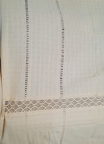 Ara dantelli boncuklu buldan perde - Görsel 5