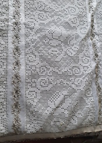 Çeyizlik dantelli yatak örtüsü - Görsel 5