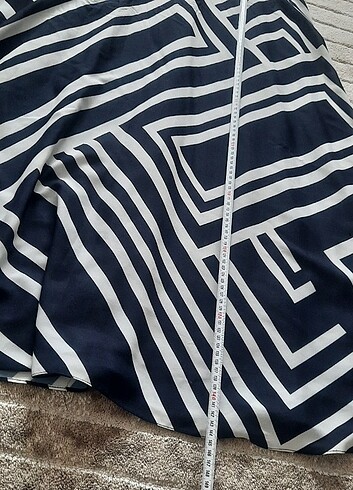 Geometrik desen şık elbise - Görsel 8