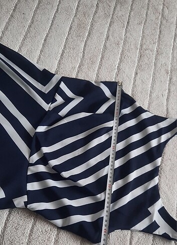 Geometrik desen şık elbise - Görsel 9