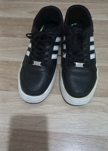 Adidas Siyah Beyaz Bağcıklı erkek Spor Ayakkabı - Görsel 2