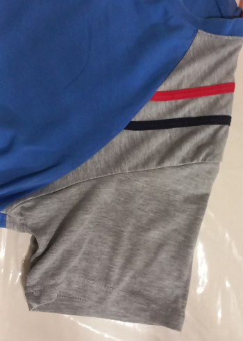 Düğmeli Gri Erkek Tişört - Görsel 2