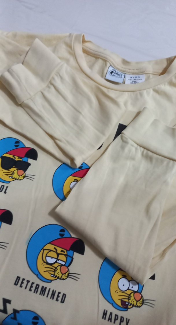 Renkli Baskılı uzun kollu tişört - Görsel 4