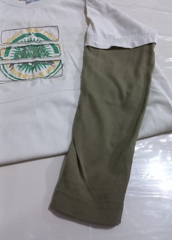 Baskılı Beyaz Erkek Çocuk uzun Kollu Tişört - Görsel 4