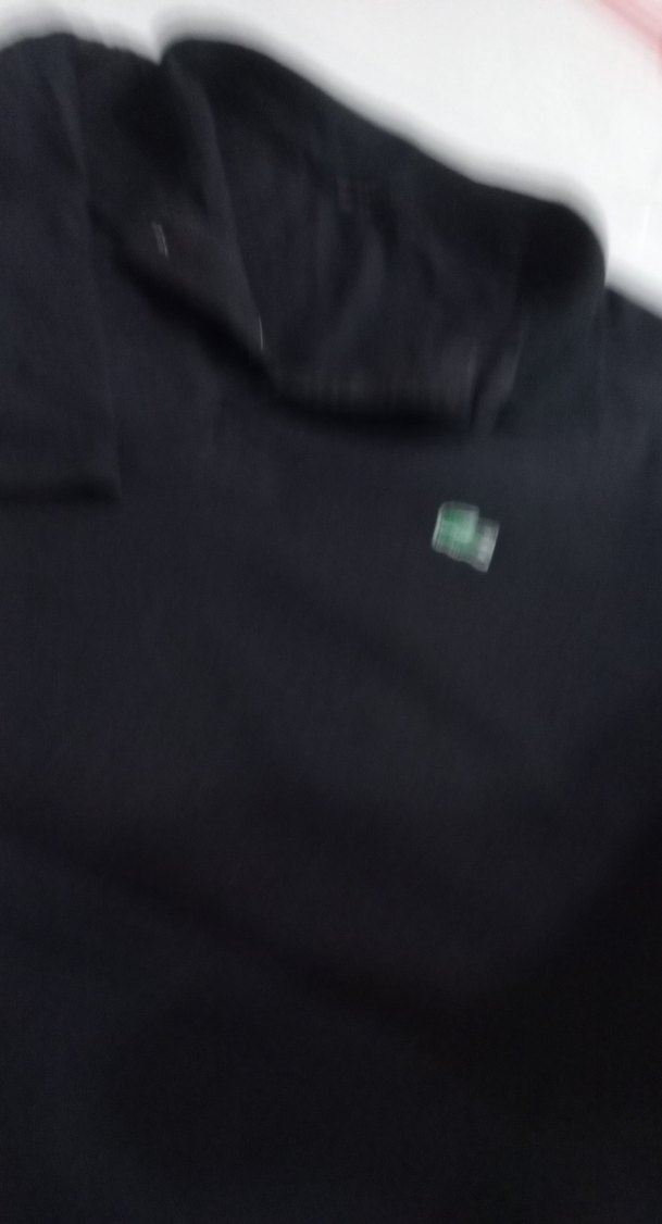 Erkek Siyah Polo Yaka Kısa Kollu Tişört - Görsel 3